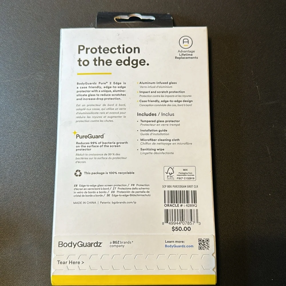 BodyGuardz Pure 2 Edge iPhone 13 Pro Max Screen Protector